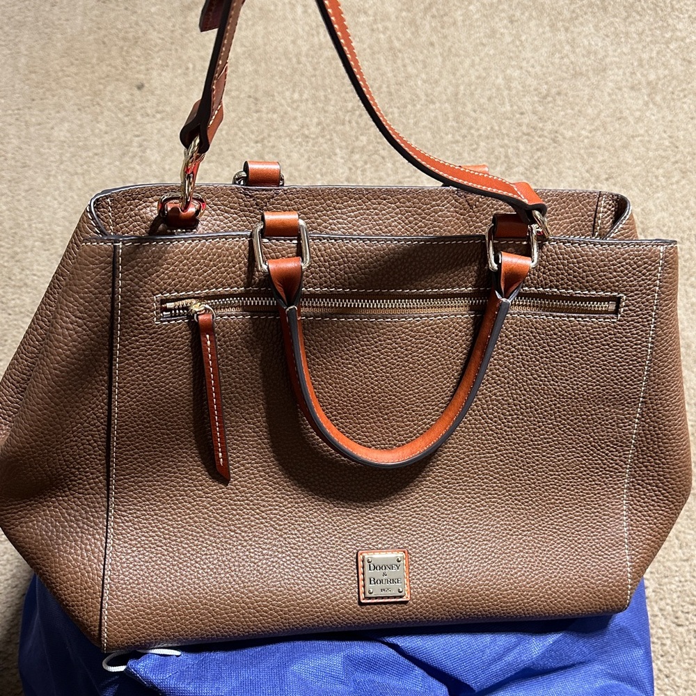 Dooney & Bourke Tan Leather Satchel